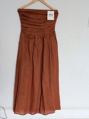 dissh brown strapless dress Thea Midi Dress main image 0